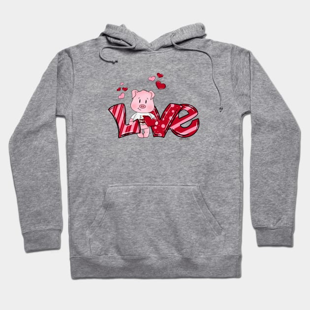 LOVE BaKon Hoodie by BaKon Brands